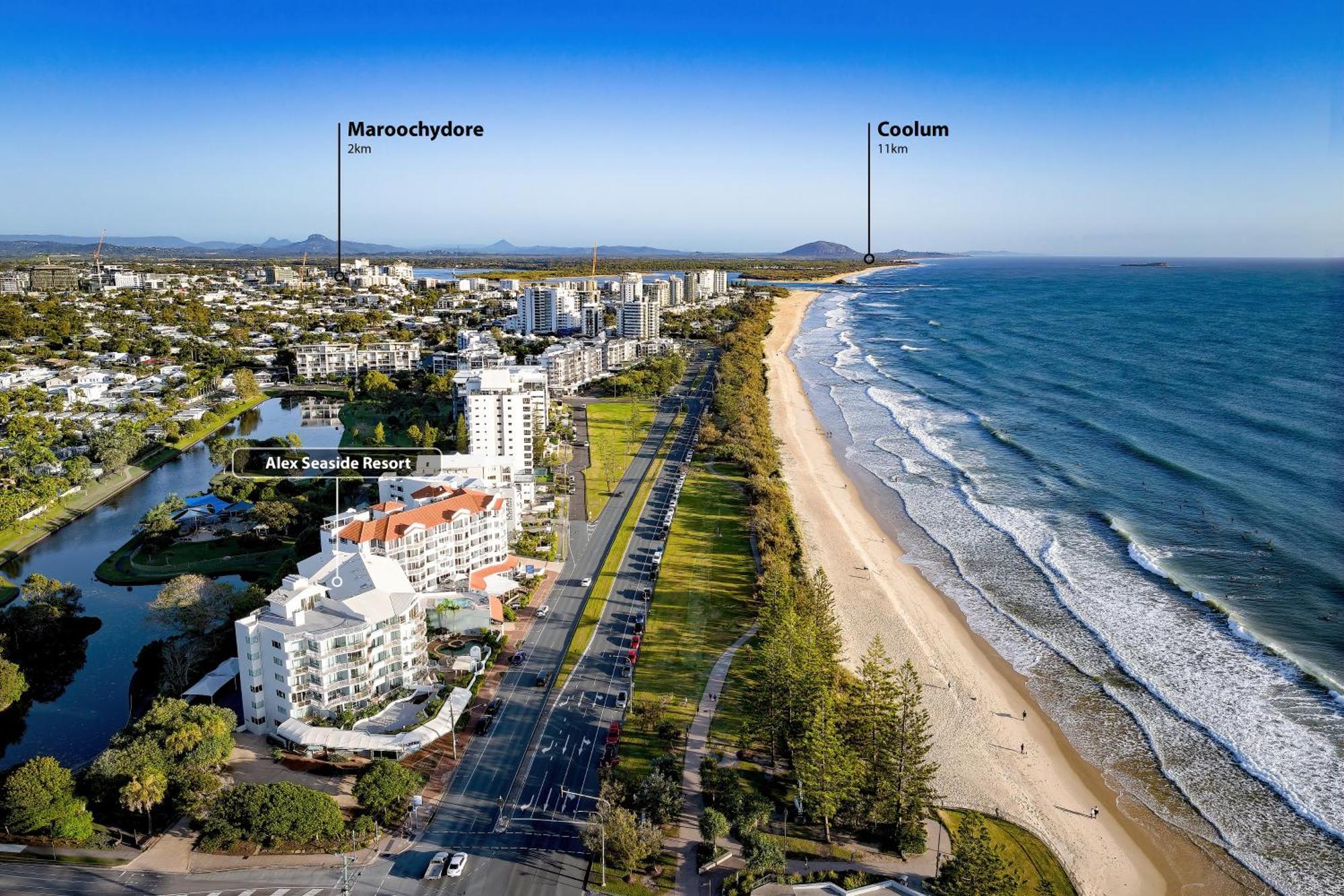 Alex Seaside Resort Alexandra Headland Buitenkant foto